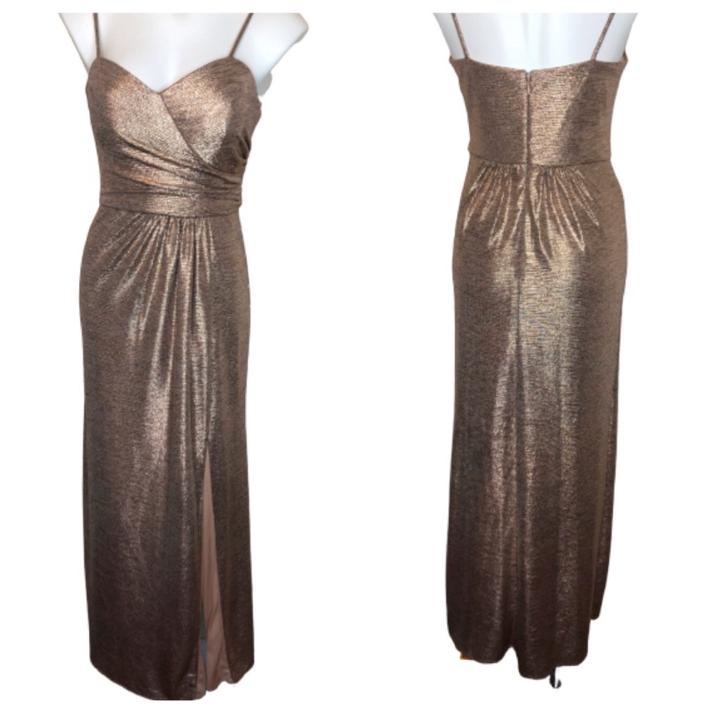 Morgan & Co Rose Gown Gold Size 6
